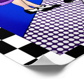 Couple Dancing | Retro Nostalgic der 50er Jahre Poster (Ecke)