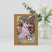 Couple Dining Al Fresco Postkarte (Stehend Vorderseite)