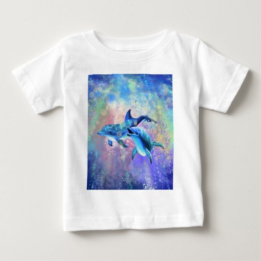 Couple Dolphin Baby T - Shirt (Vorderseite)