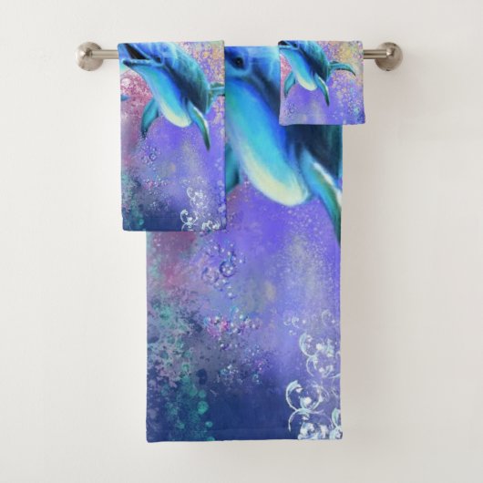 Couple Dolphin Badetuch Set (Insitu)