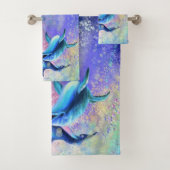 Couple Dolphin Badetuch Set Happy Delphine (Insitu)