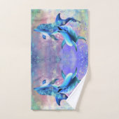 Couple Dolphin Badetuch Set Happy Delphine (Handtuch)