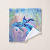 Couple Dolphin Badetücher Badhandtuch Set (Waschlappen)