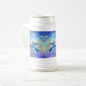 Couple Dolphin Beer Stein Bierglas (Vorderseite Links)