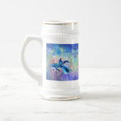 Couple Dolphin Beer Stein Bierglas (Links)