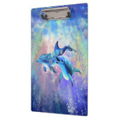 Couple Dolphin Clipboard Klemmbrett (Links)