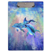 Couple Dolphin Clipboard Klemmbrett (Vorderseite)