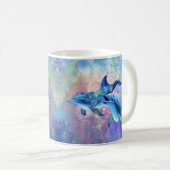 Couple Dolphin Coffee Tasse (VorderseiteRechts)