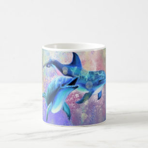 Couple Dolphin Coffee Tasse