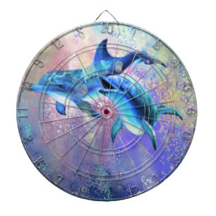 Couple Dolphin Dart Board Dartscheibe