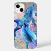 Couple Dolphin iPhone Case Hülle (Rückseite)