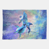 Couple Dolphin Küchentuch (Horizontal)