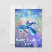 Couple Dolphin Mother's Day Card Karte (Rückseite)