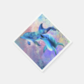 Couple Dolphin Napkins Serviette (Ecke)