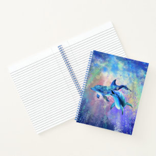 Couple-Dolphin-Notebook Notizblock