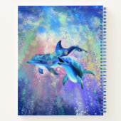 Couple-Dolphin-Notebook Notizblock (Rückseite)