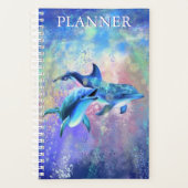 Couple Dolphin Planner Planer (Vorderseite)