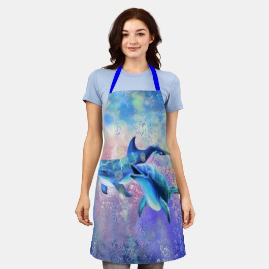 Couple Dolphin Schürze (Getragen)