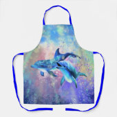 Couple Dolphin Schürze (Vorderseite)