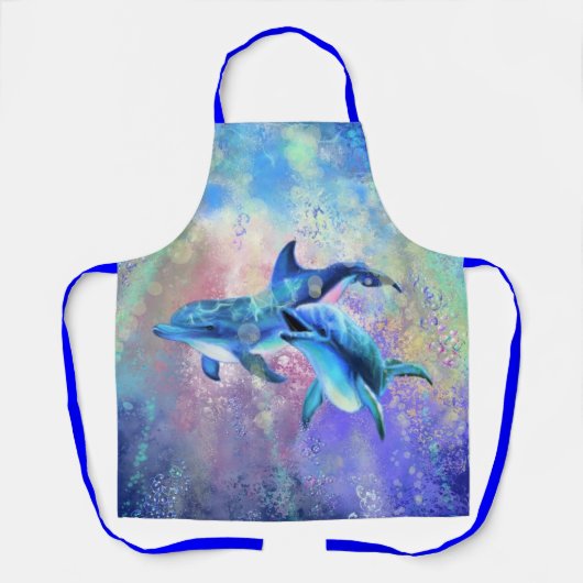 Couple Dolphin Schürze (Vorderseite)