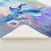 Couple Dolphin Sherpa Blanket Sherpadecke (3/4)