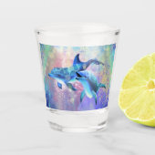 Couple Dolphin Shot Glass Schnapsglas (Vorderseite)