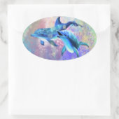 Couple Dolphin Sticker (Tasche)