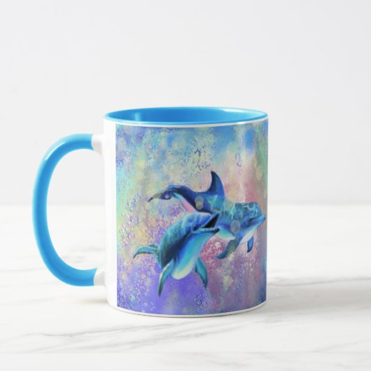 Couple Dolphin Tasse (Links)