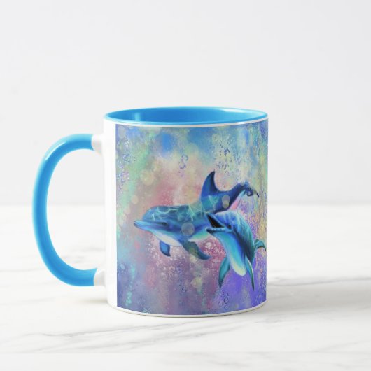 Couple Dolphin Tasse Happy Family (Links)