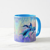 Couple Dolphin Tasse Happy Family (VorderseiteRechts)