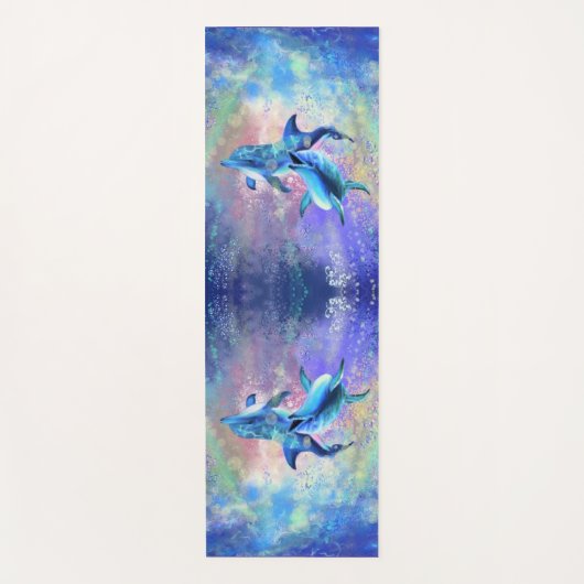 Couple Dolphin Yoga Mat Yogamatte (Vorderseite)
