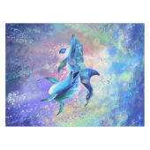 Couple Dolphins Tablecloth Tischdecke (Vorderseite (Horizontal))