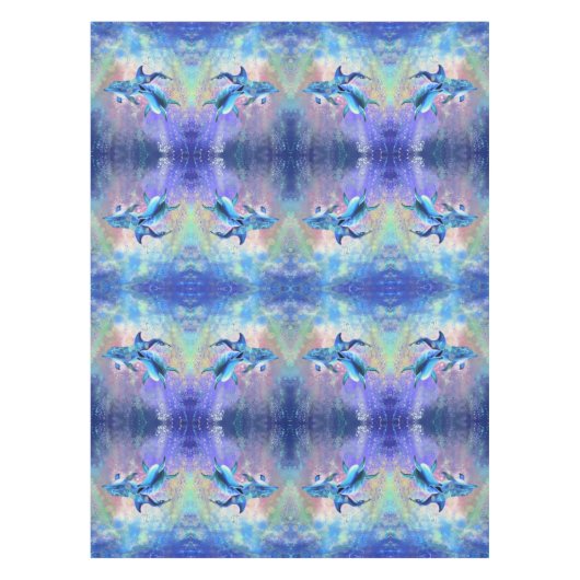 Couple Dolphins Tablecloth Tischdecke (Vorderseite)