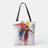 Couple Downhill Skiing Tasche (Rückseite)
