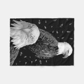 Couple Eagle Fleecedecke (Vorderseite (Horizontal))
