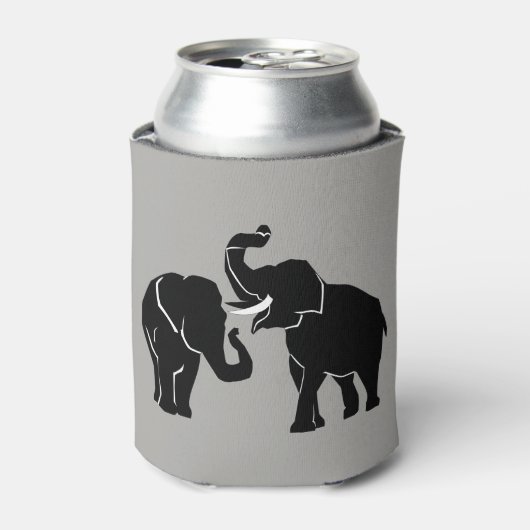 Couple Elephant Can Cooler - Wählen Sie Farben Dosenkühler (Kanne Vorderseite)