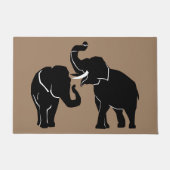 Couple Elephant Doormat Fußmatte (Vorderseite)