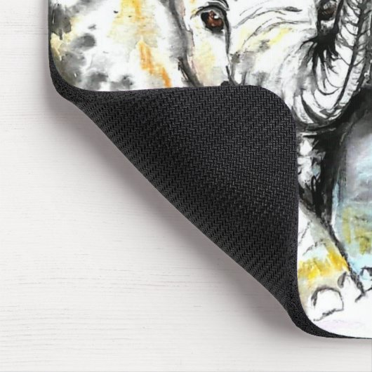 Couple Elephant Mouse Pad Mousepad (Ecke)