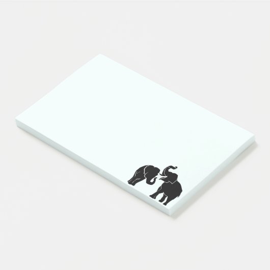 Couple Elephant Post it Notes Post-it Klebezettel (angewinkelt)