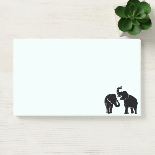 Couple Elephant Post it Notes Post-it Klebezettel (Büro)