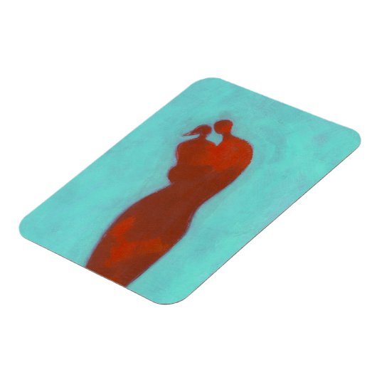 Couple Embracing Magnet (Linke Seite)