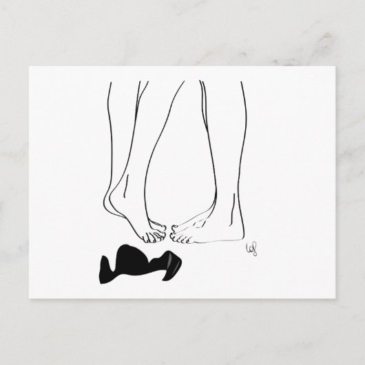 Couple et dessous postkarte (Vorderseite)