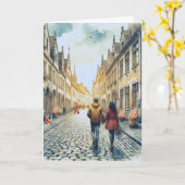 Couple European Travel Karte (Gelbe Blume)