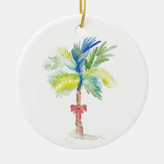 Couple First Christmas Ornament Palm Tree (Vorne)