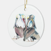 Couple First Christmas Ornament Pelicans (Links)