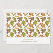 Couple Foto Autumn Pumpkins Hochzeit im Herbst Save The Date (Rückseite)