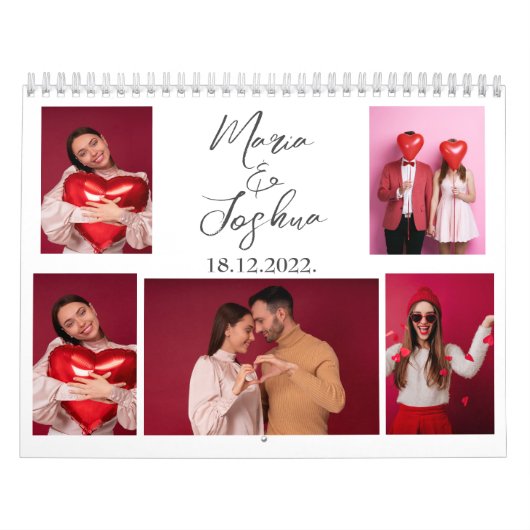 Couple Foto Collage Valentine's Day Kalender (Titelbild)