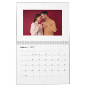 Couple Foto Collage Valentine's Day Kalender (Feb 2027)