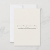 Couple Foto Cream Wedding Rettete unser Datum Save The Date (Rückseite)