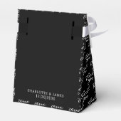 Couple Foto | Danke, dass du Schwarz und Weiß hoch Geschenkschachtel (Rückseite)